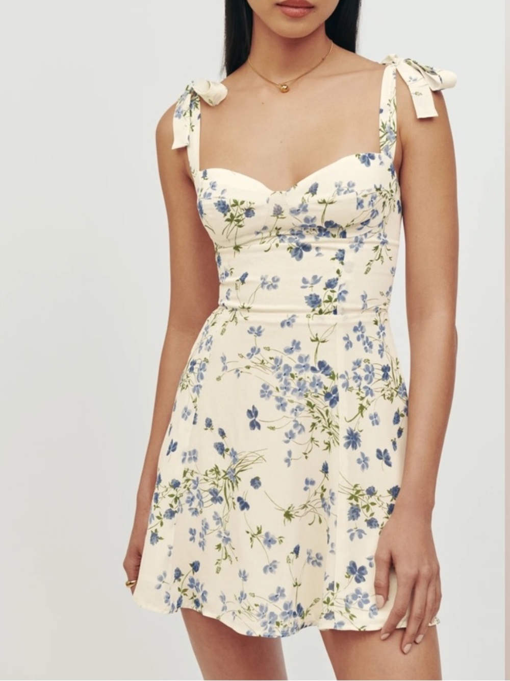 NWT Reformation Niara Bustier Mini Dress in Clarita Floral